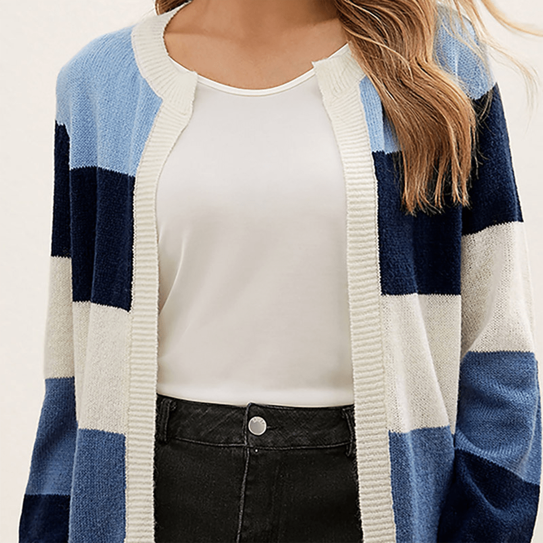 Lotte | Modern striped cardigan for women