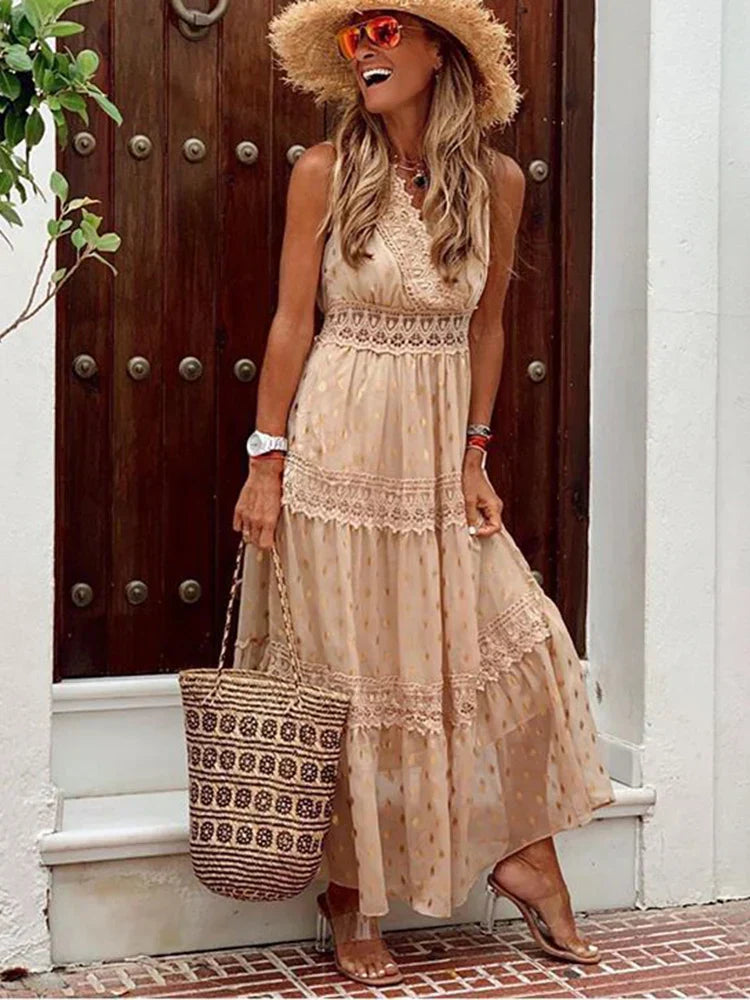 Paula® | Maxi Dress Boho Lace