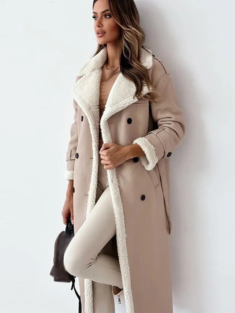 Eva | Elegant long winter coat for women.