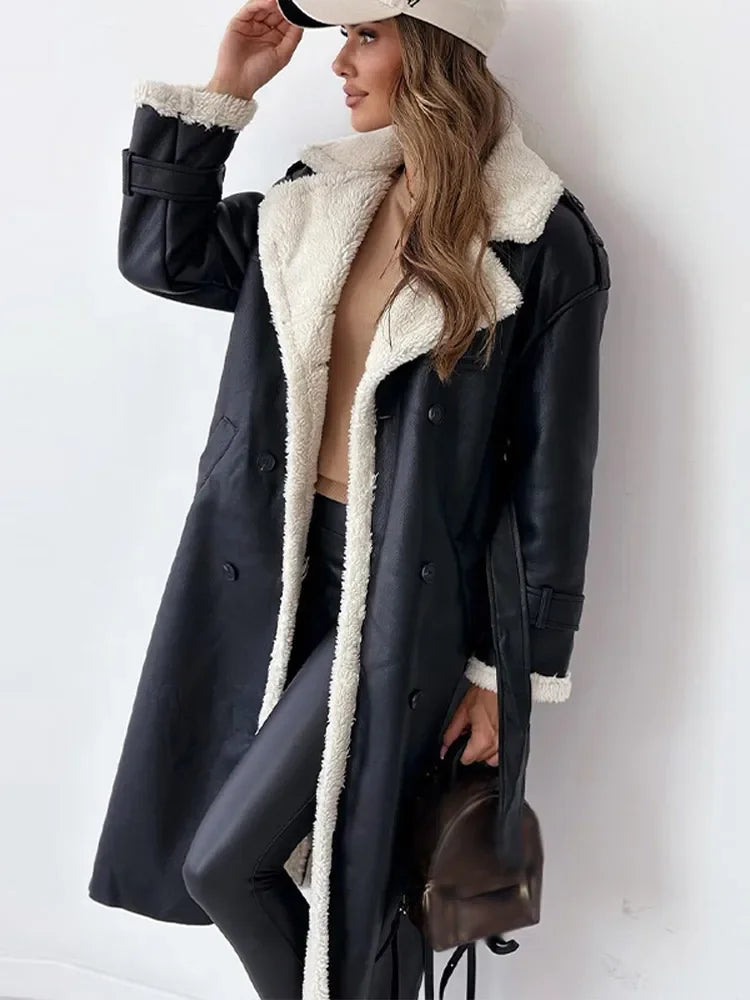 Eva | Elegant long winter coat for women.