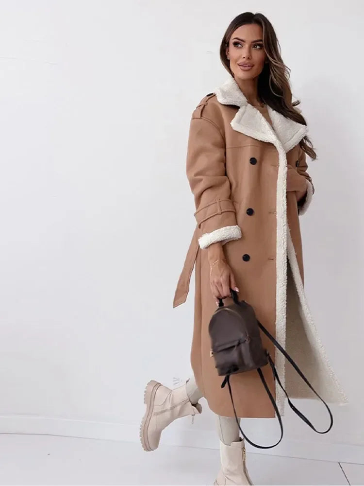 Eva | Elegant long winter coat for women.