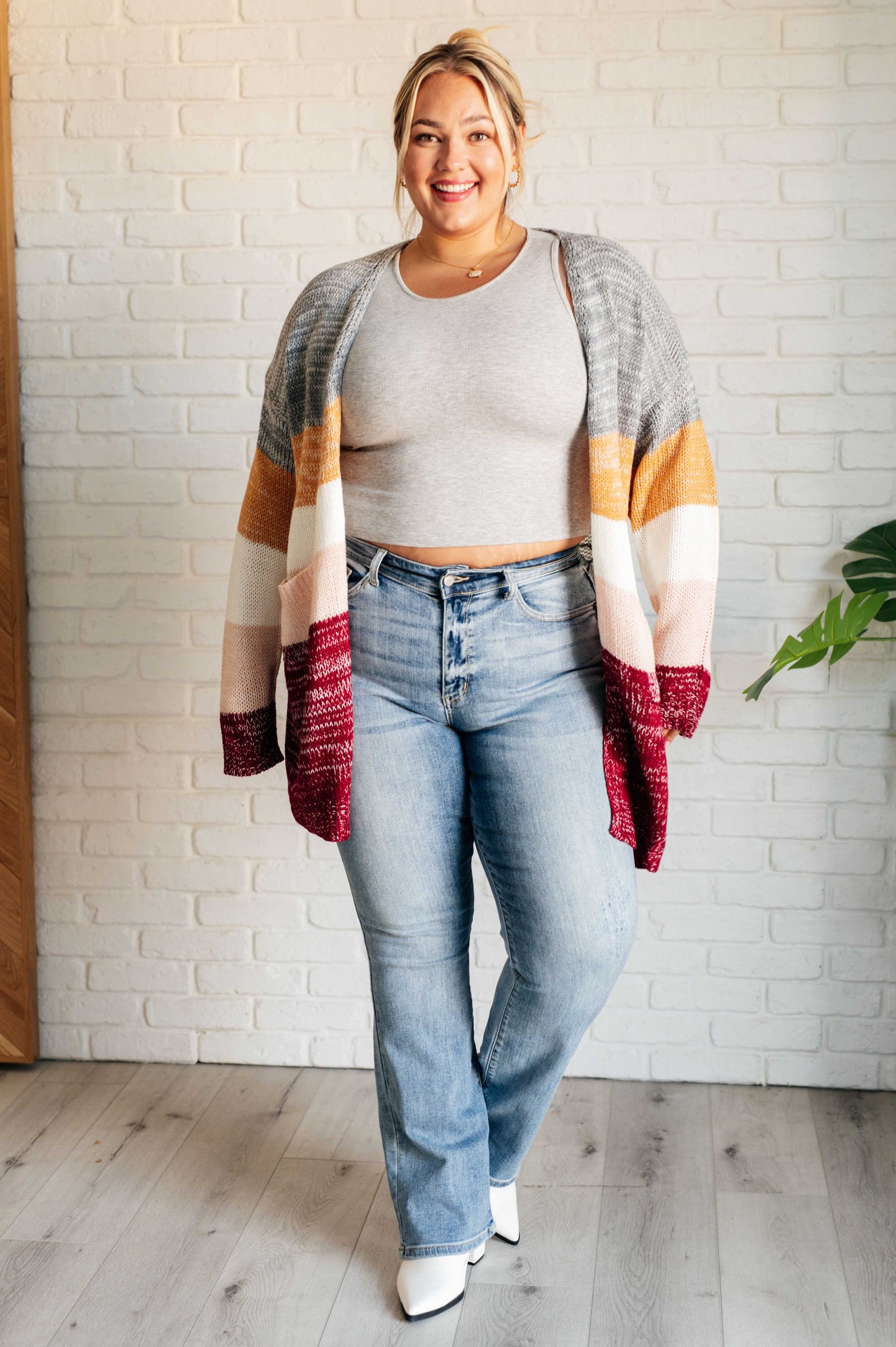 Tamara | Bring the Warmth Color Block Cardigan