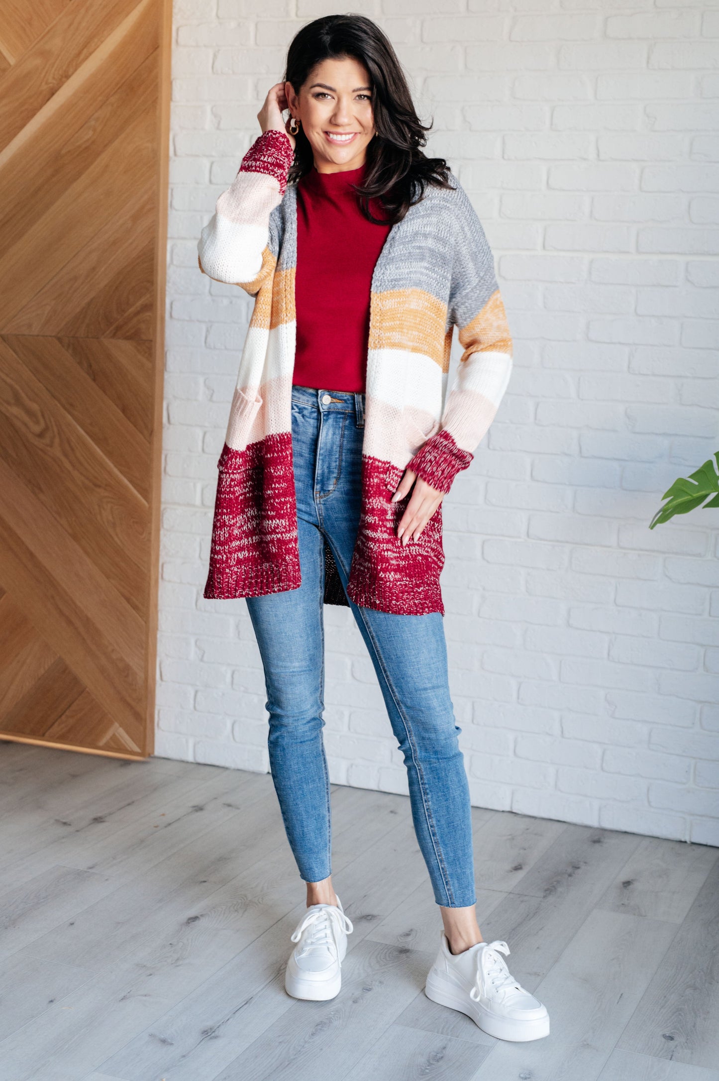 Tamara | Bring the Warmth Color Block Cardigan