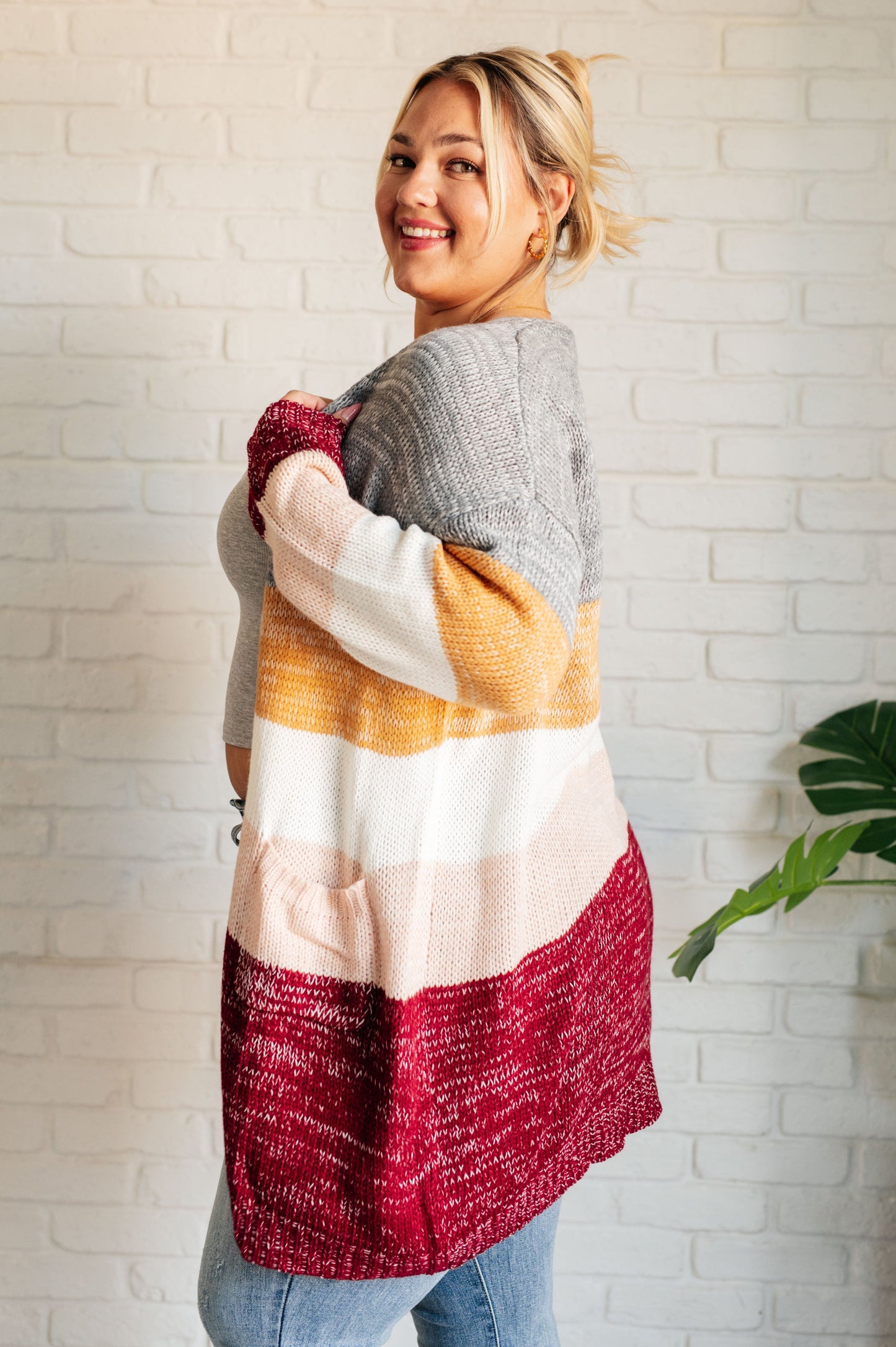 Tamara | Bring the Warmth Color Block Cardigan