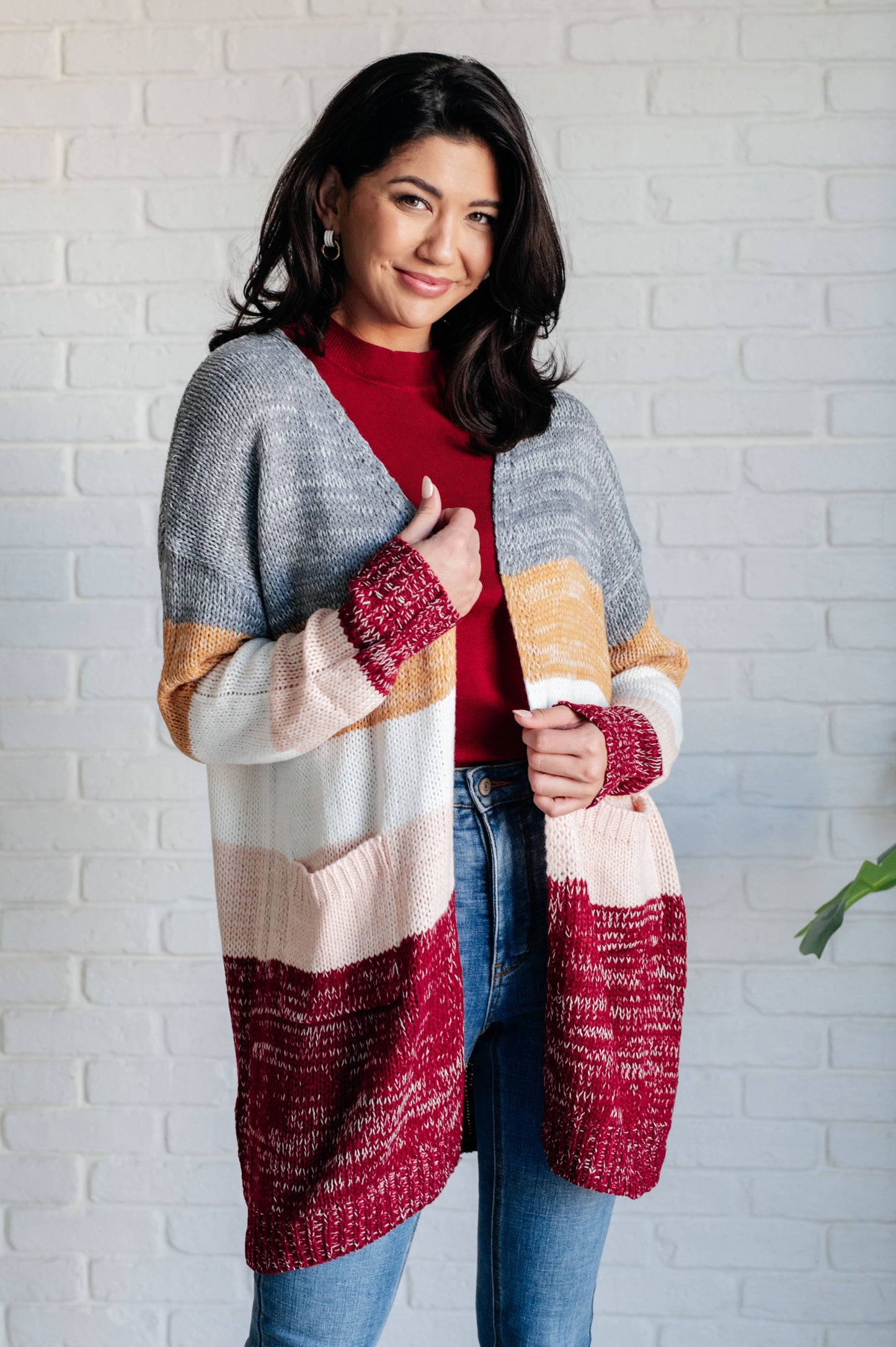 Tamara | Bring the Warmth Color Block Cardigan