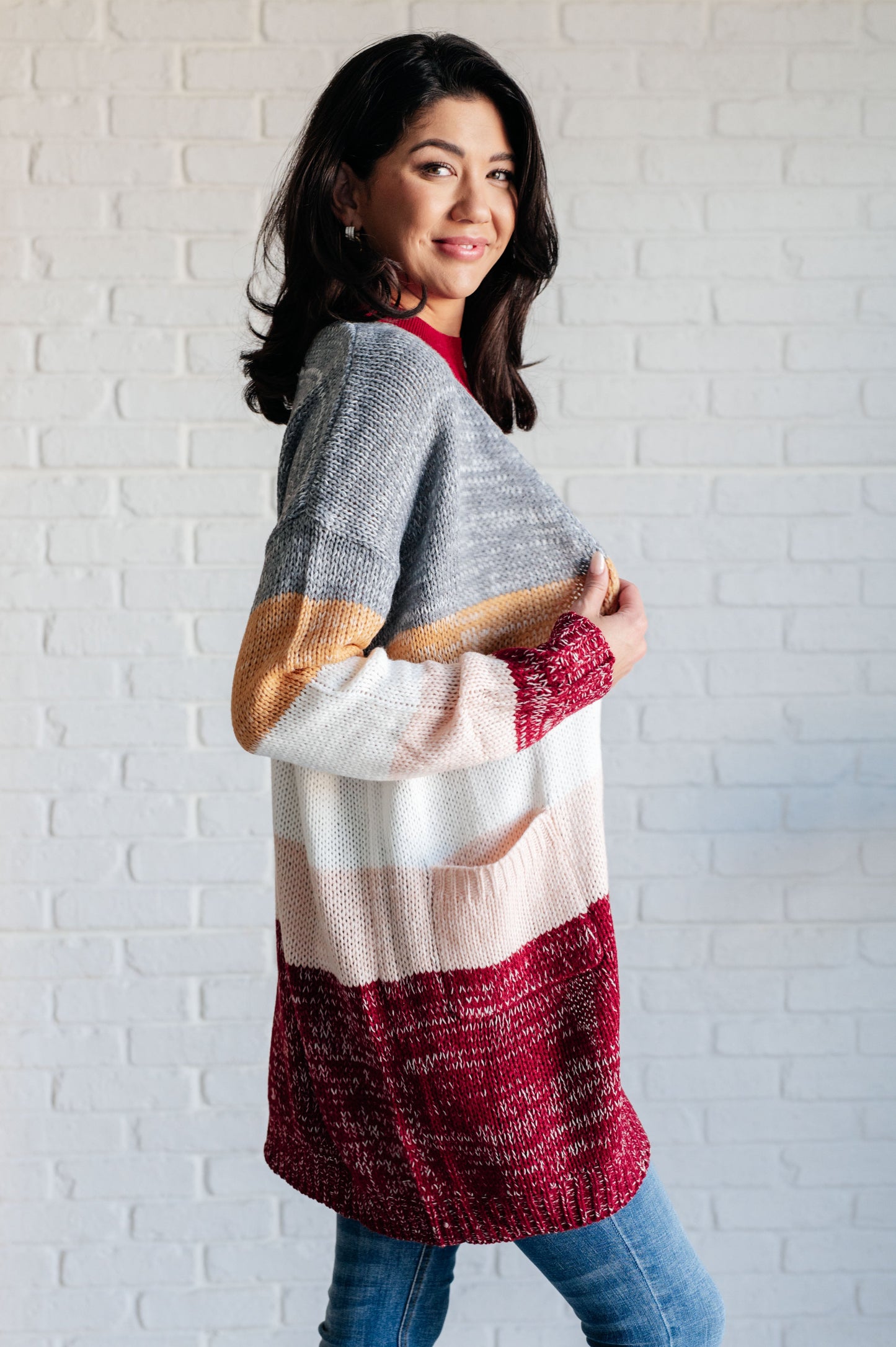 Tamara | Bring the Warmth Color Block Cardigan