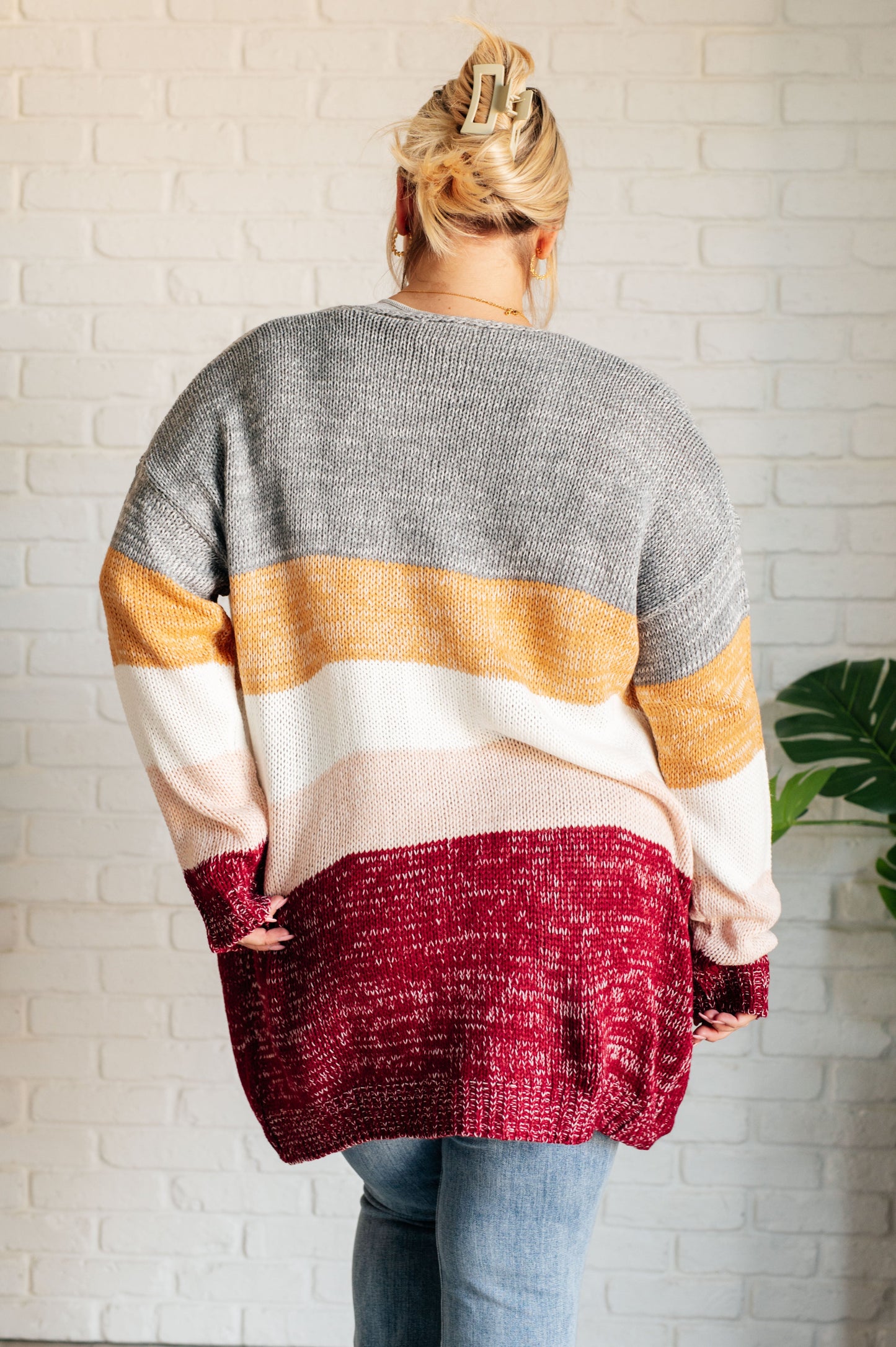 Tamara | Bring the Warmth Color Block Cardigan
