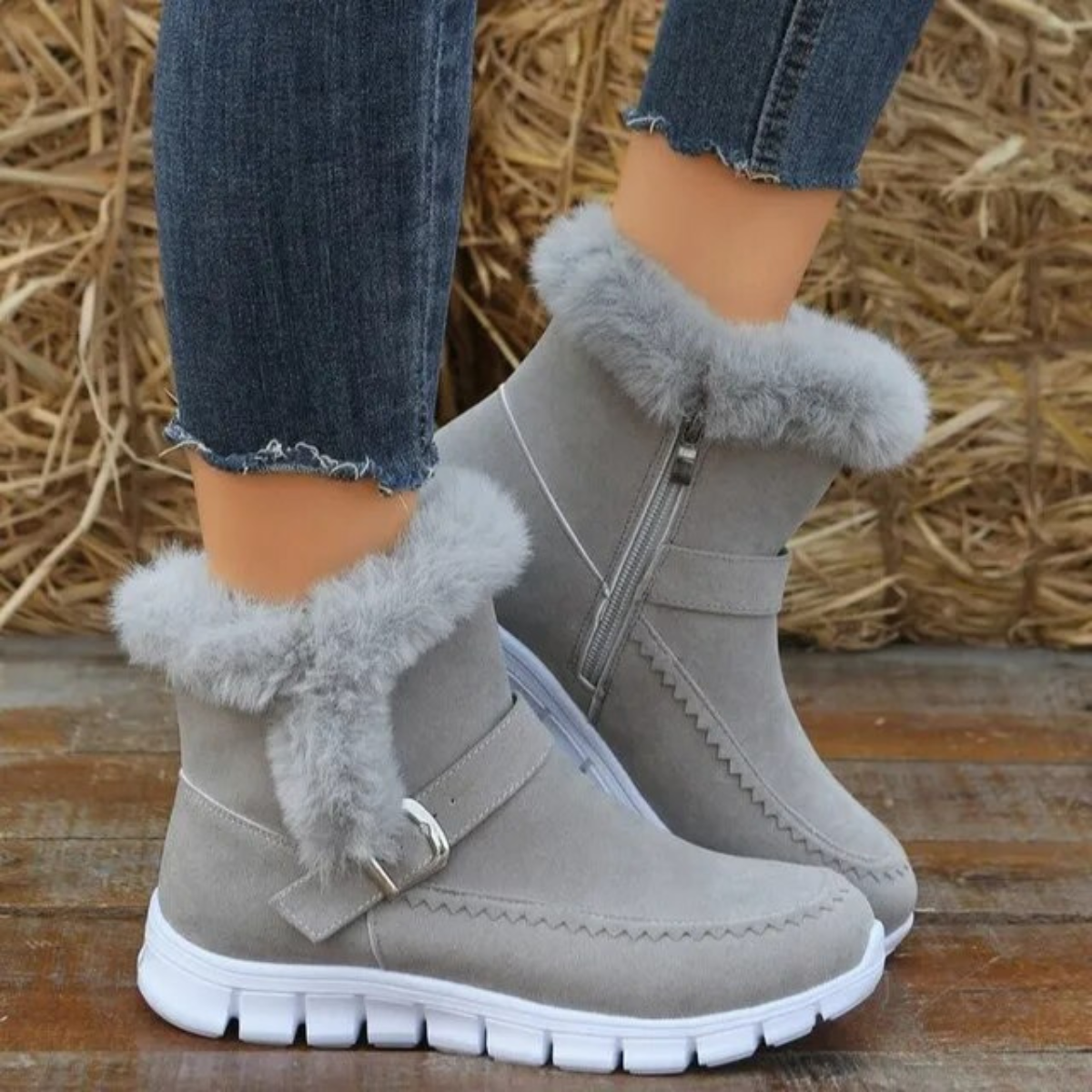 Reina | Women's Snow Boots Casual Shoes Velvet Padded Cotton Boots