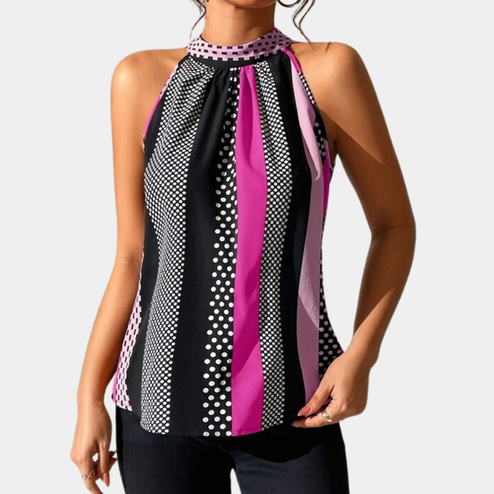 Manuela® | Elegant Sleeveless Top with V-Hal Femmes