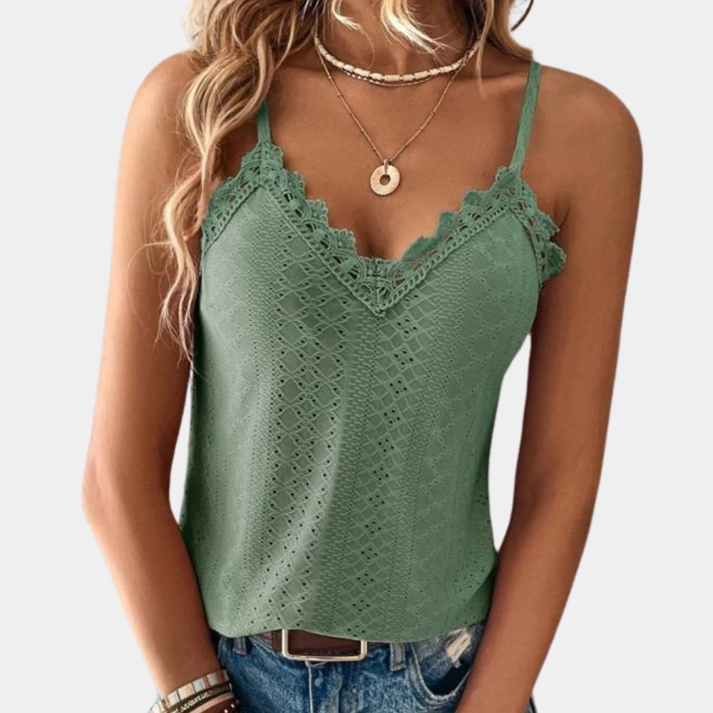 Maribel® | Top d'été elegant à col and V for women