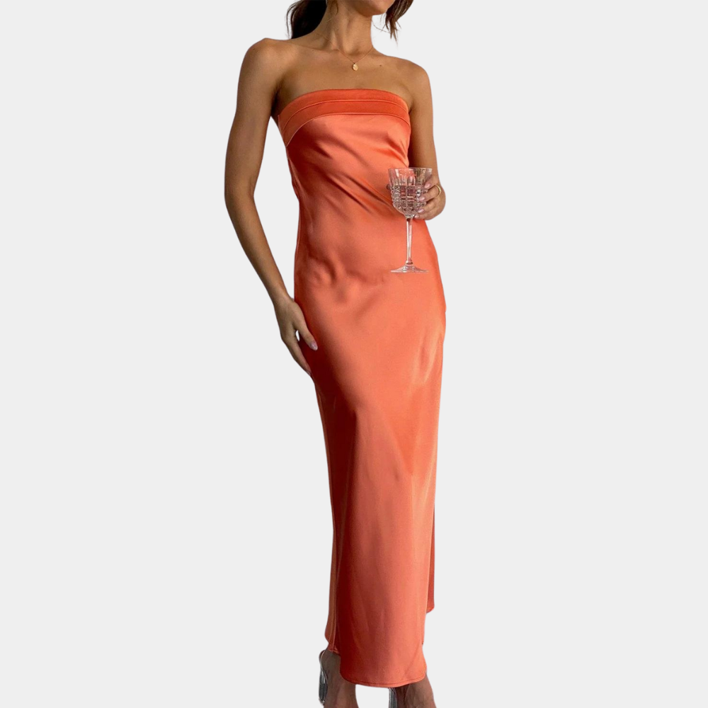 Courtney | Elegant Strapless Long Dress