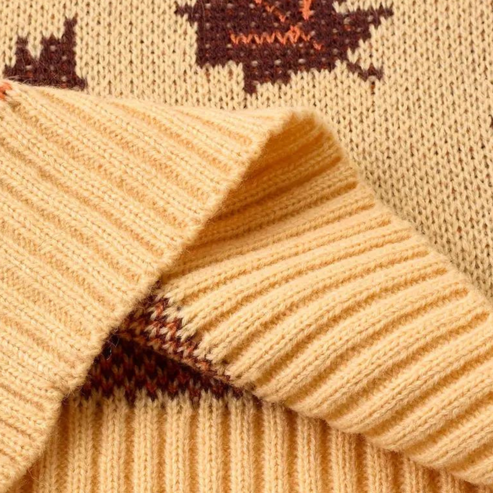 Edith | Women's Patterned Crewneck Sweater