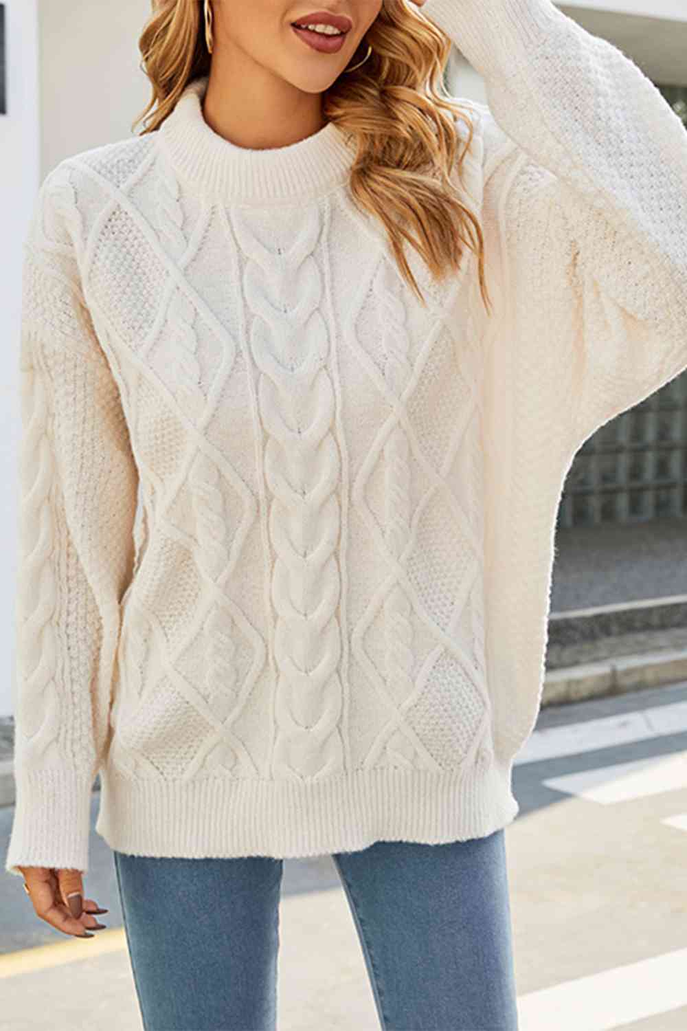 Dorothy | Women's Oversized Cable Knit Jumper
