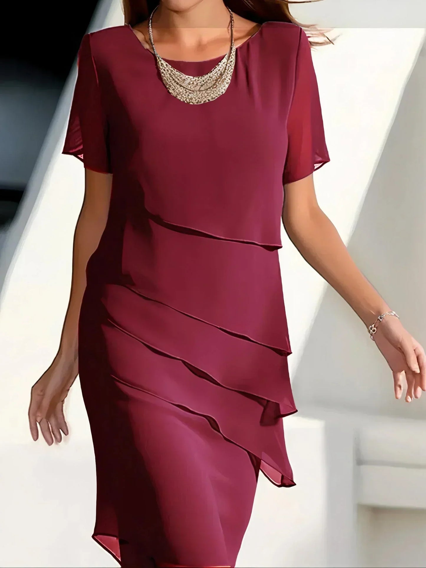 Cristal® | Elegant Cocktail Dress Made Of Chiffon