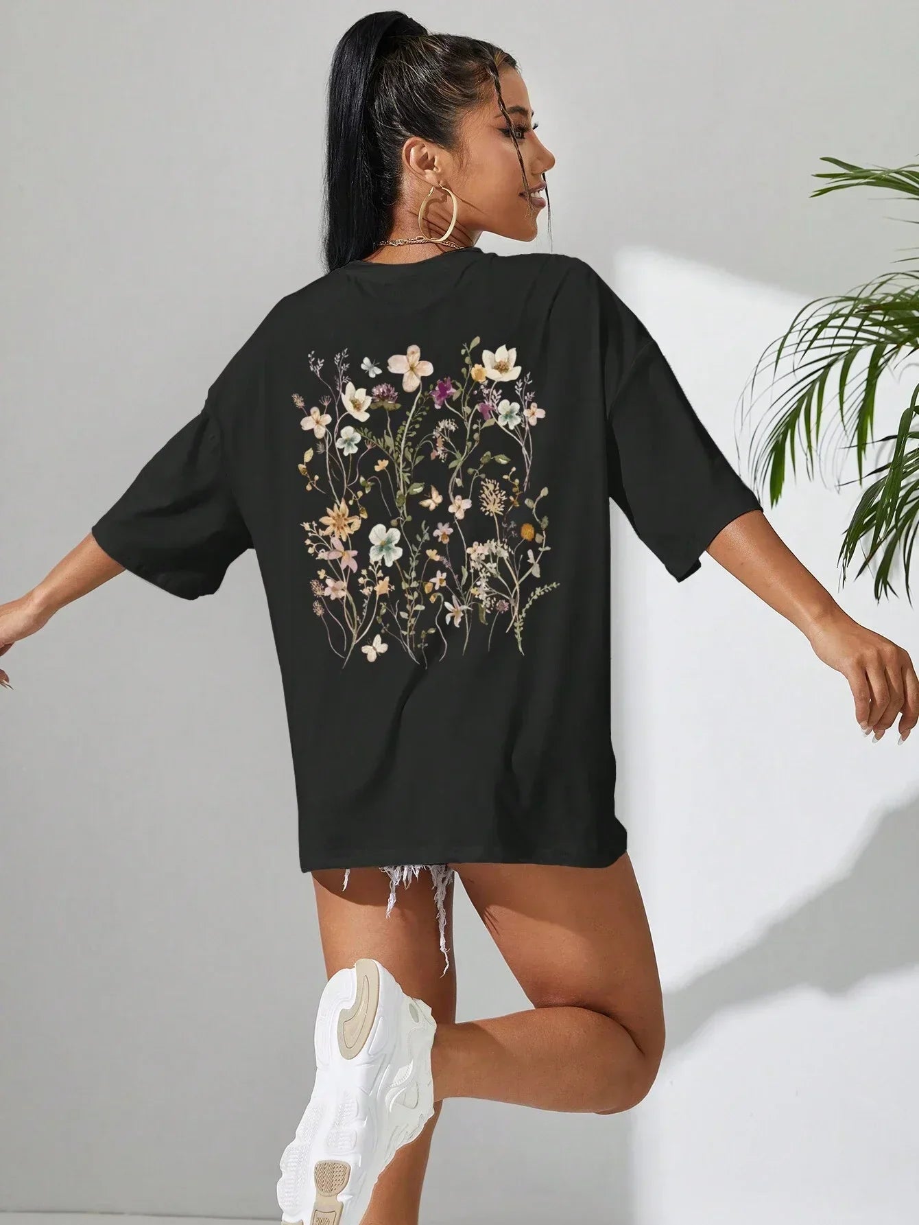 Guadalupe® | Floral women's cotton T-shirt