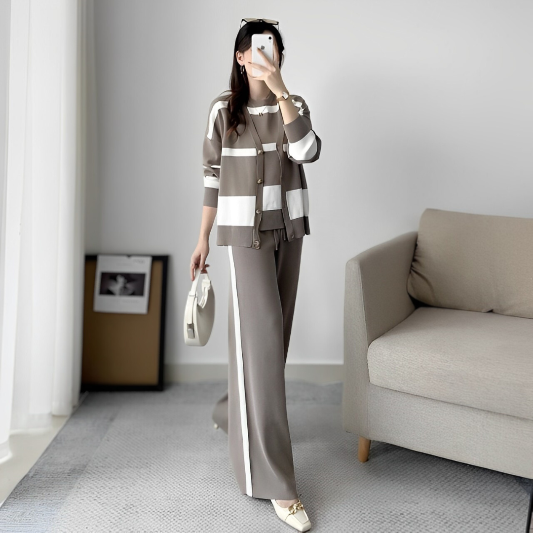 Julieta | Set consisting of a sweater, trousers and shirt