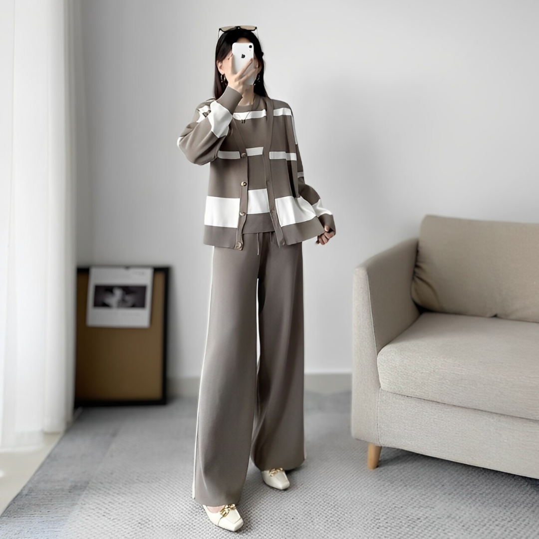 Julieta | Set consisting of a sweater, trousers and shirt