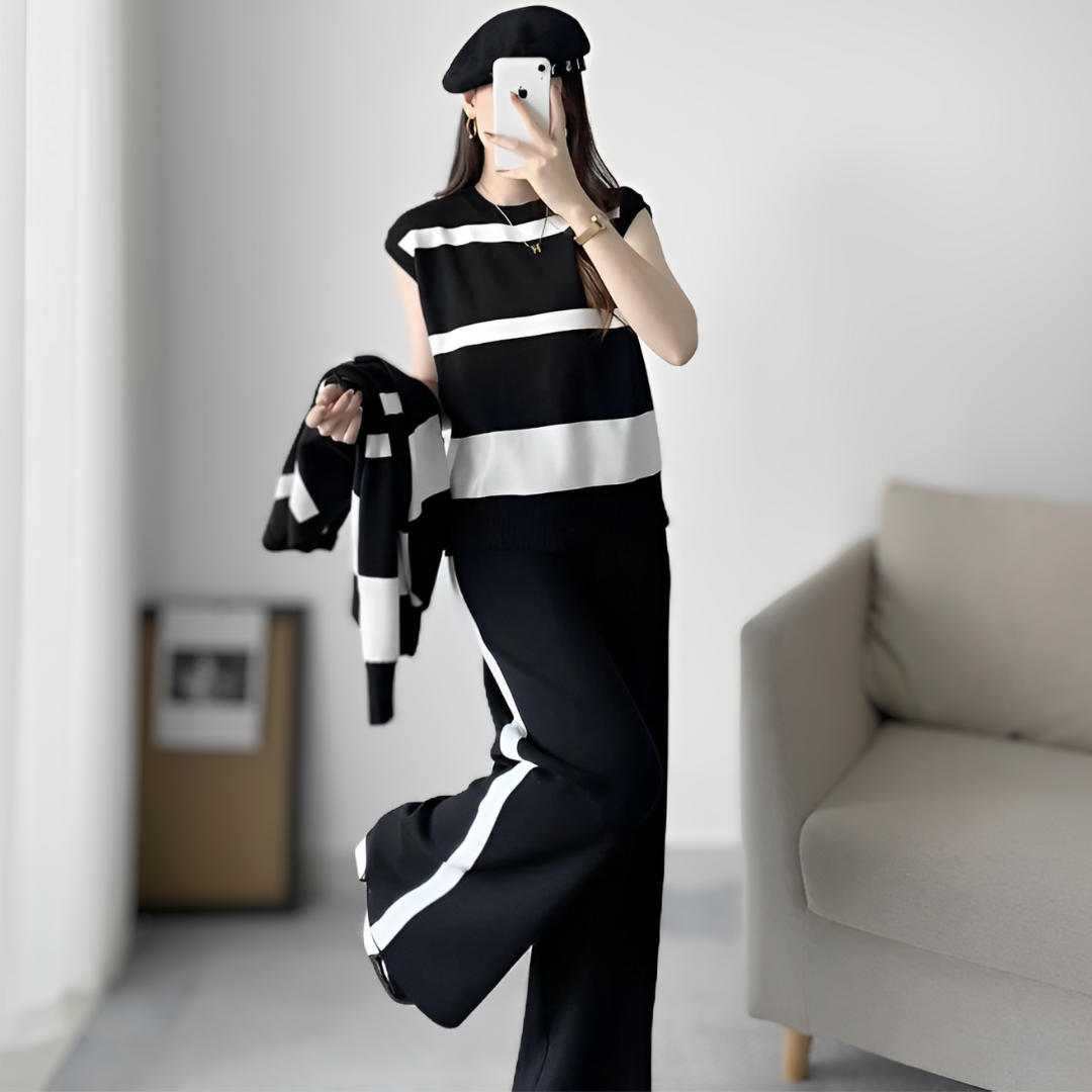 Julieta | Set consisting of a sweater, trousers and shirt
