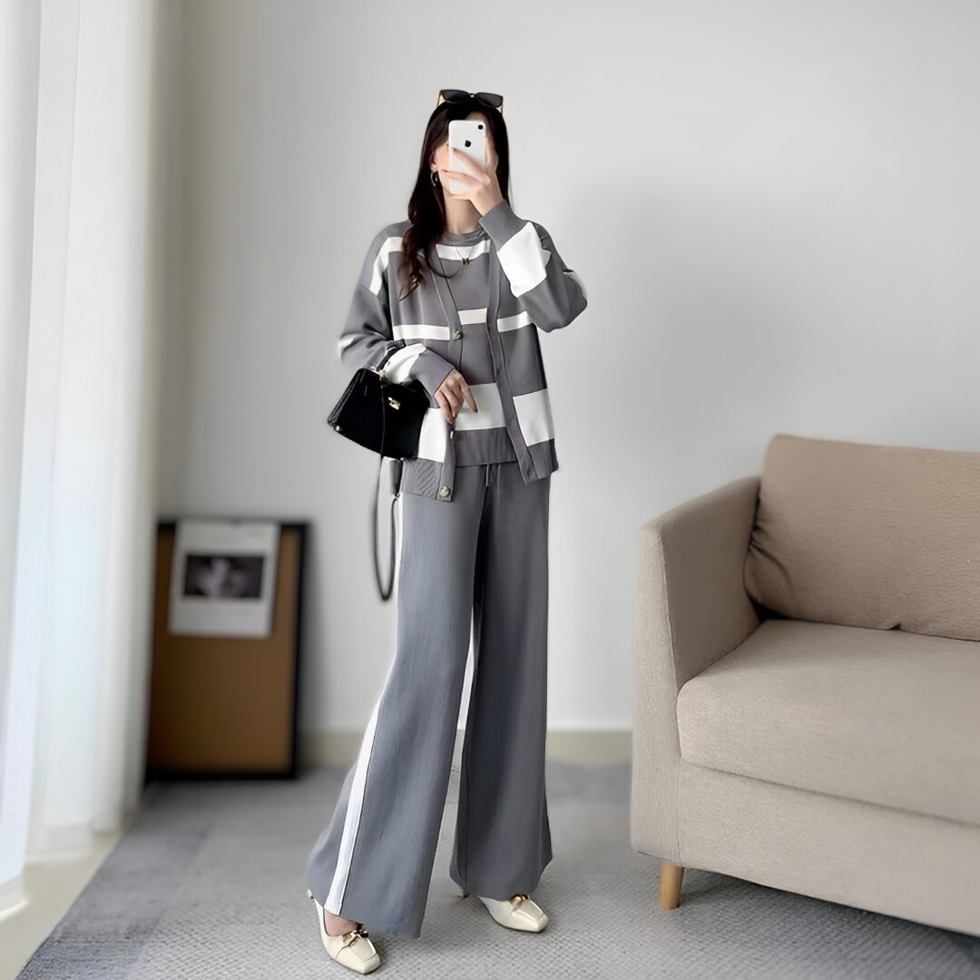 Julieta | Set consisting of a sweater, trousers and shirt