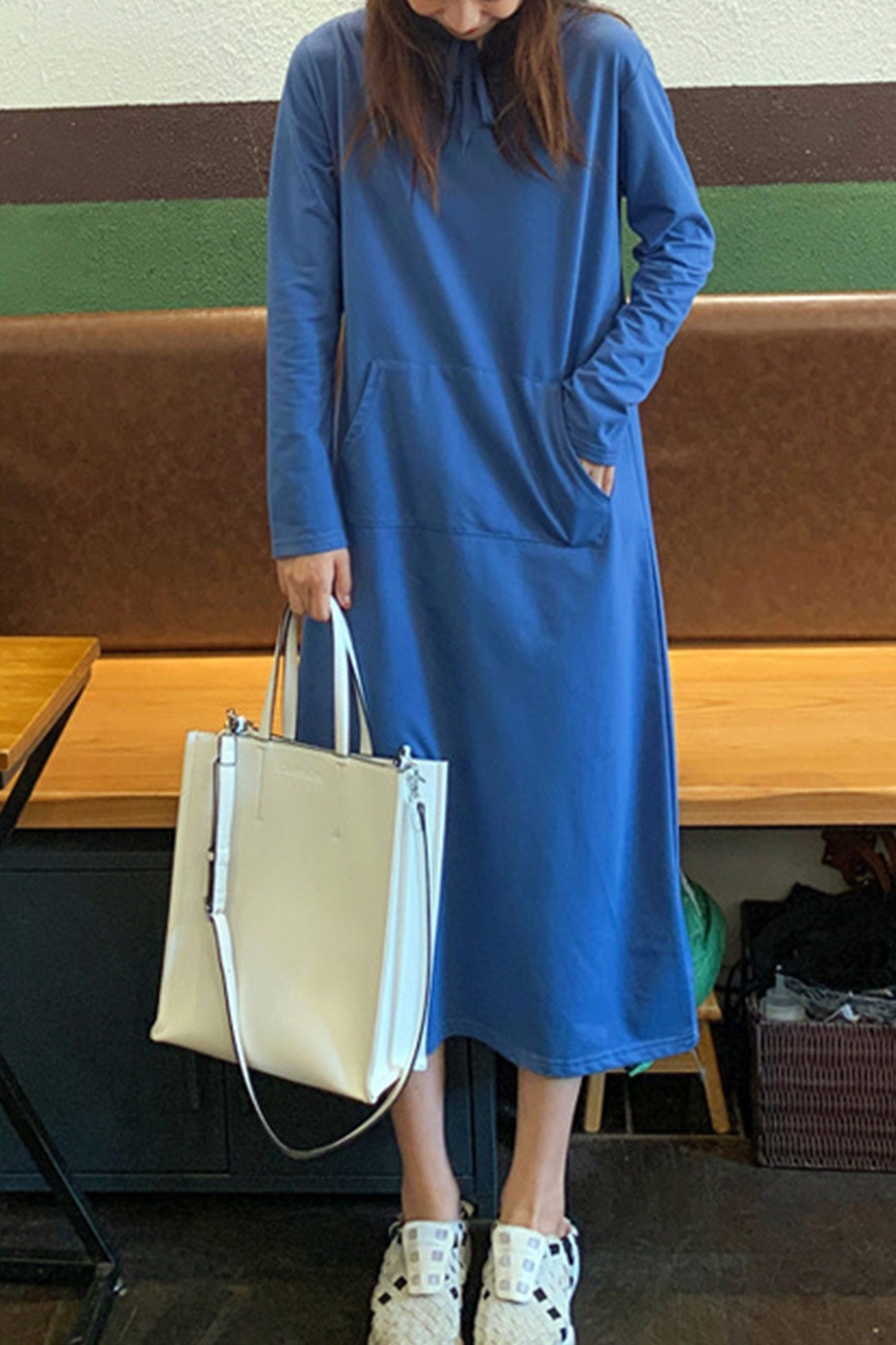 Yvonne | Candy colored hooded dress