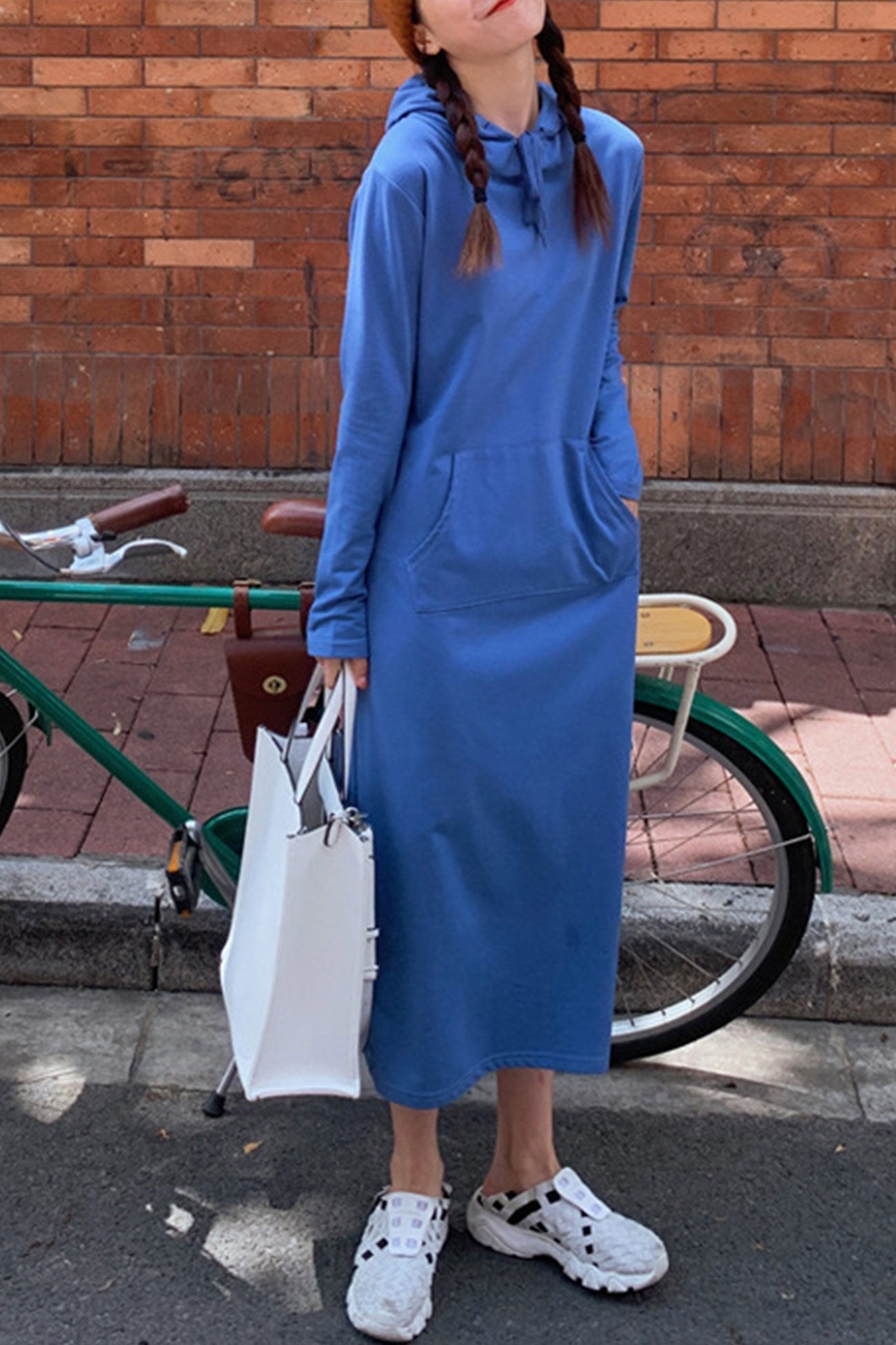 Yvonne | Candy colored hooded dress