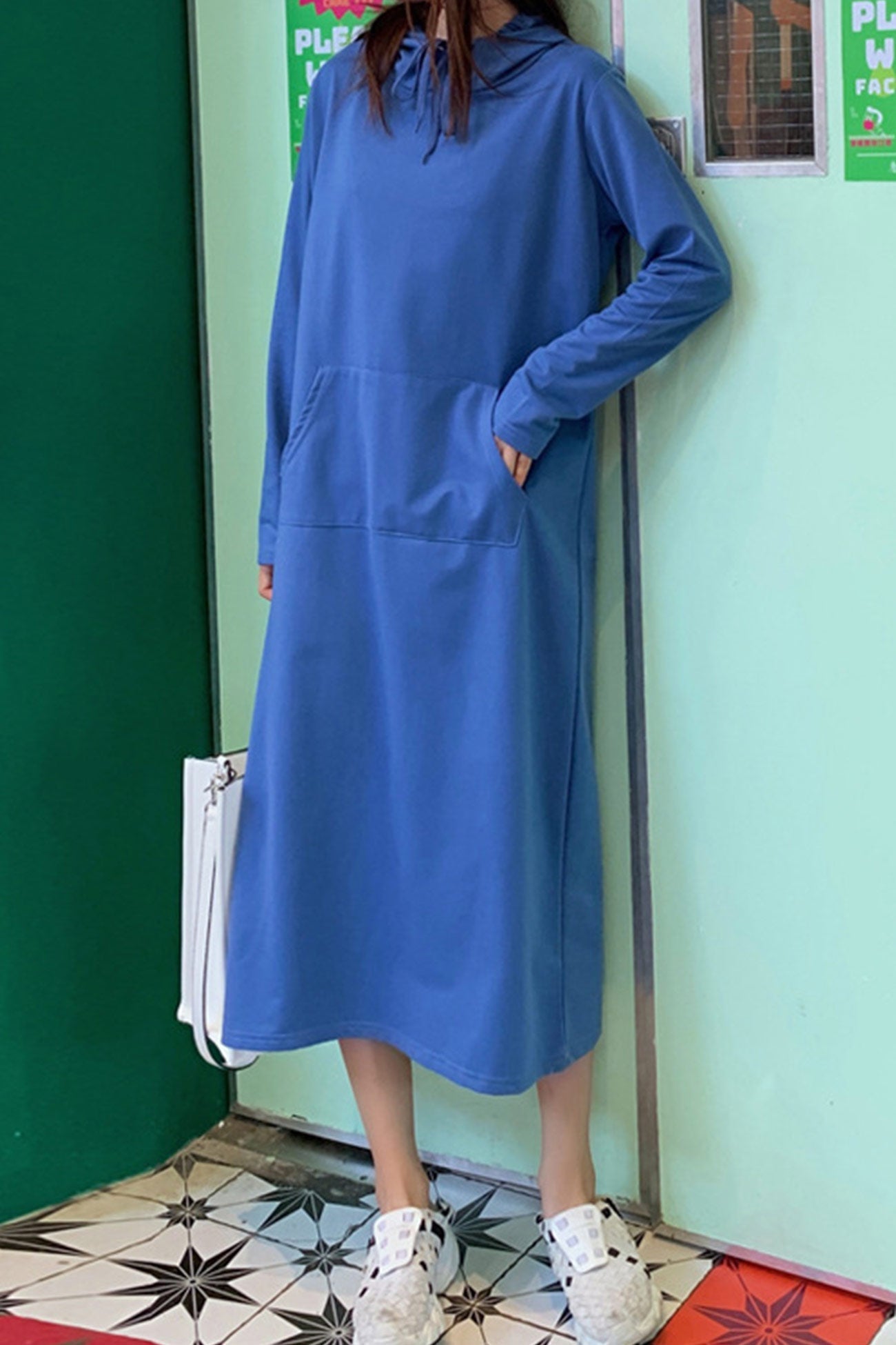 Yvonne | Candy colored hooded dress