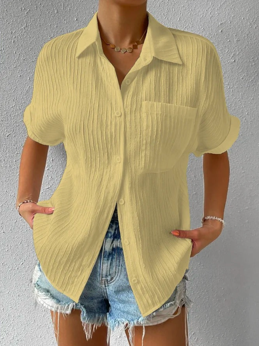 Flor® | Casual Buttoned Loose Blouse