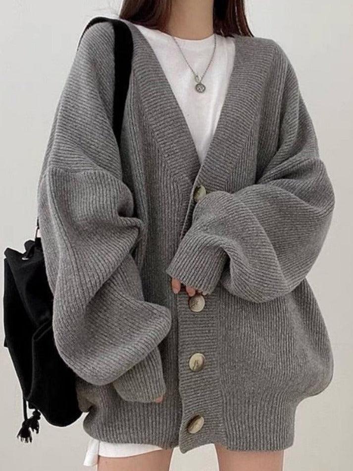 Doris | Women's Oversized Button-Down Winter Cardigan