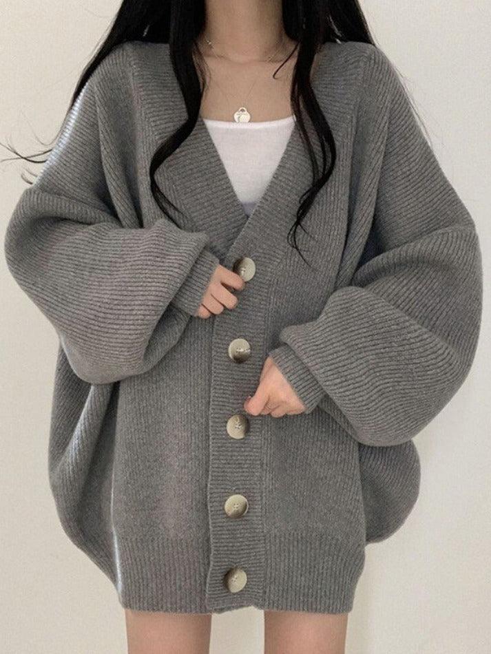 Doris | Women's Oversized Button-Down Winter Cardigan
