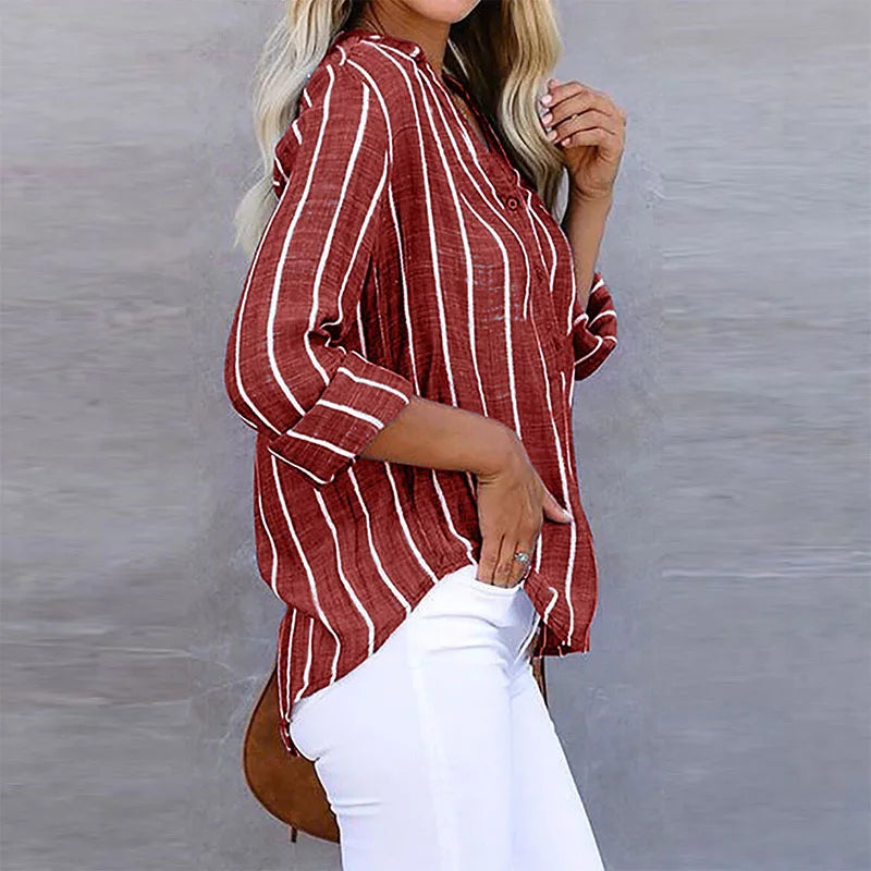 Jimena® | Elegant Casual Striped Blouse For Women