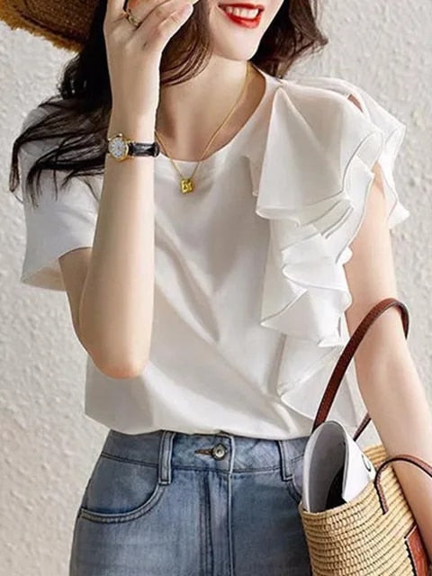 Kimberly® | Blouse With Ruffles And Seams