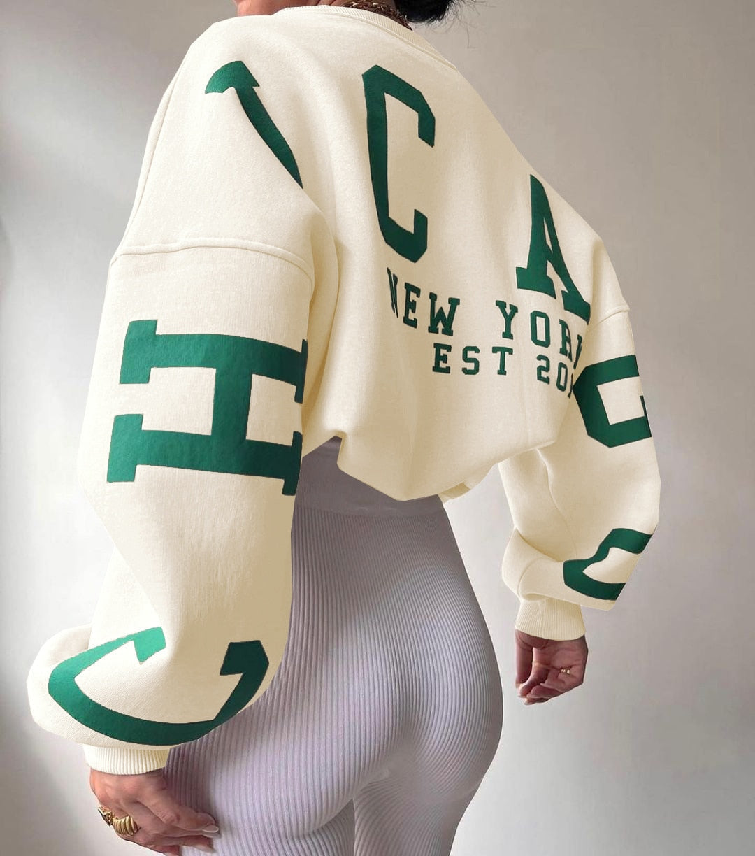 Aurora | Casual letter print sweatshirt