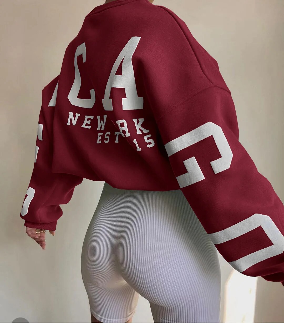Aurora | Casual letter print sweatshirt