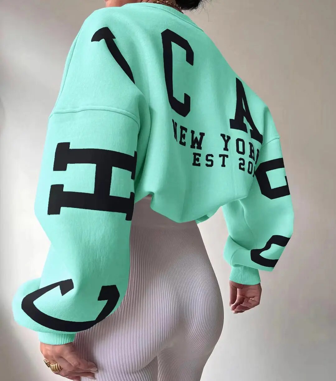 Aurora | Casual letter print sweatshirt
