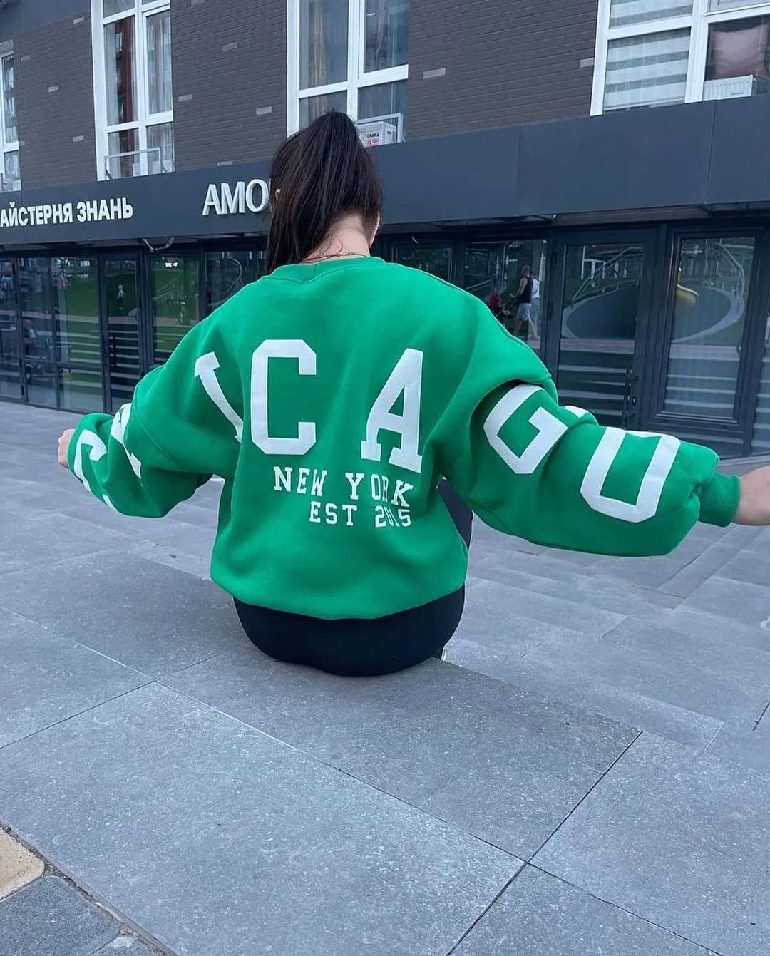 Aurora | Casual letter print sweatshirt