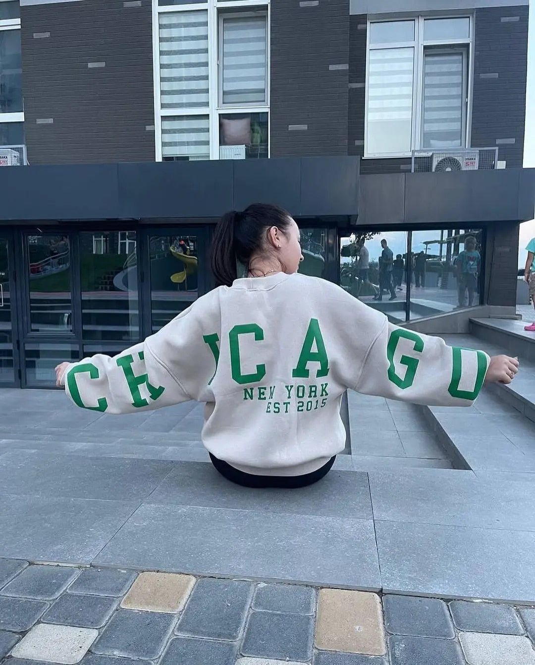 Aurora | Casual letter print sweatshirt