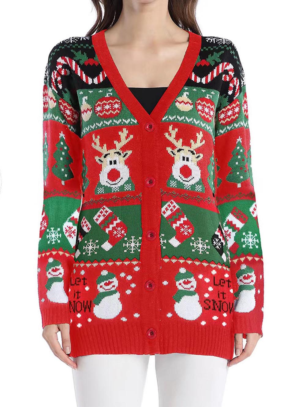 Diana | Christmas long sleeve cardigan