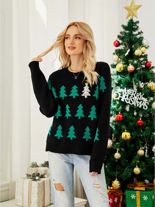 Esther | Christmas tree sweater for women.
