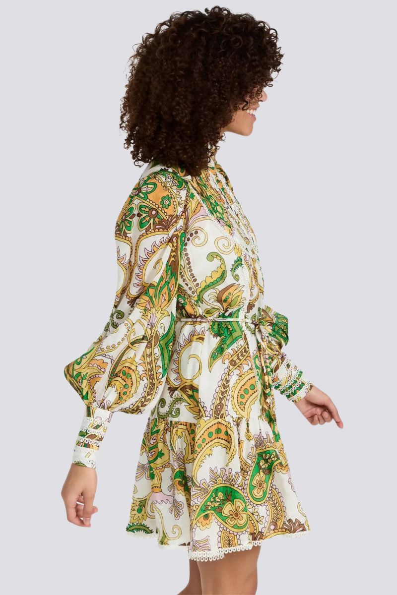 Xiomara® | Mini Dress With Balloon Sleeves And Ruffles