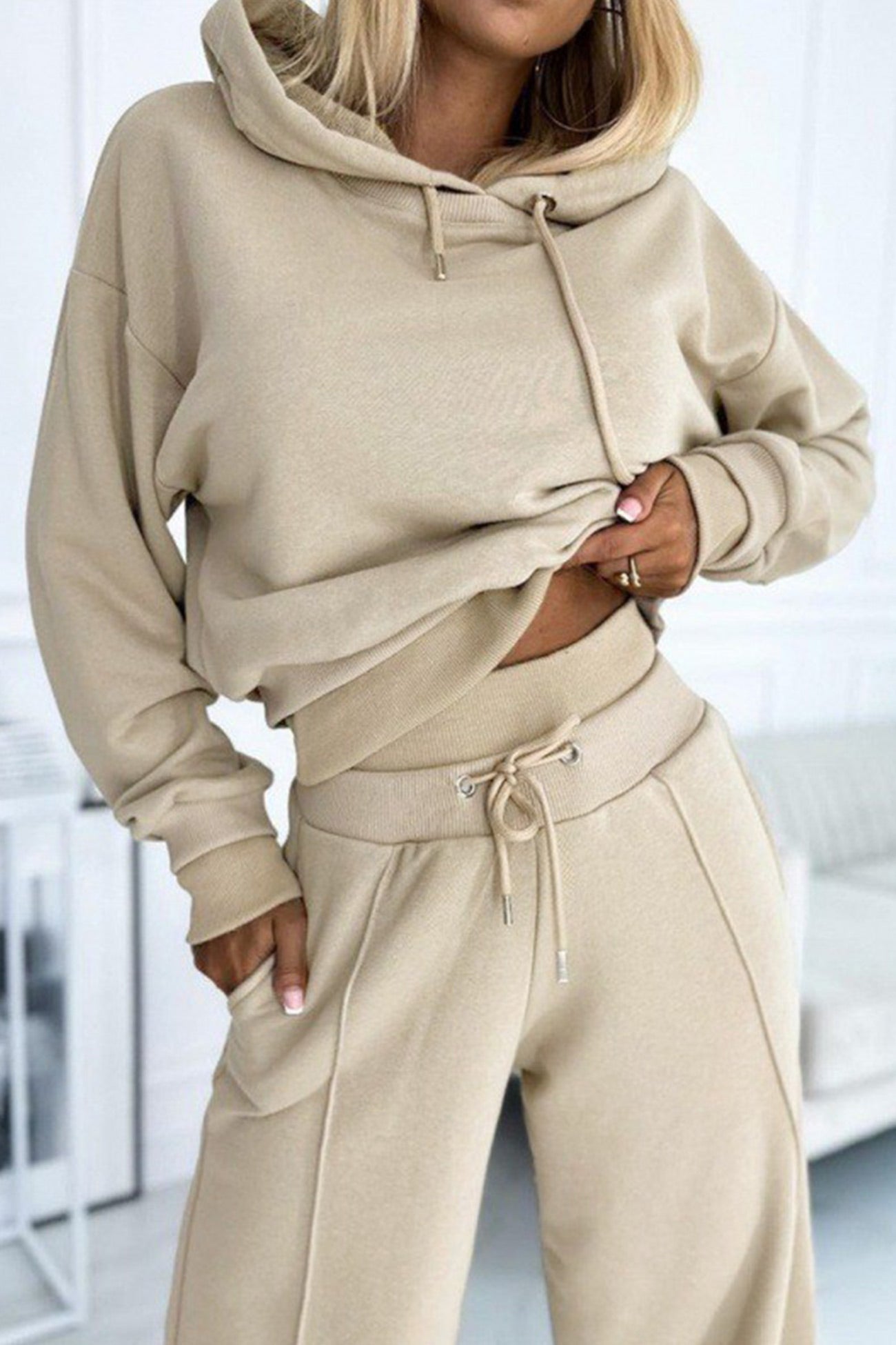 Juliana | Color splice hoodie long pants set
