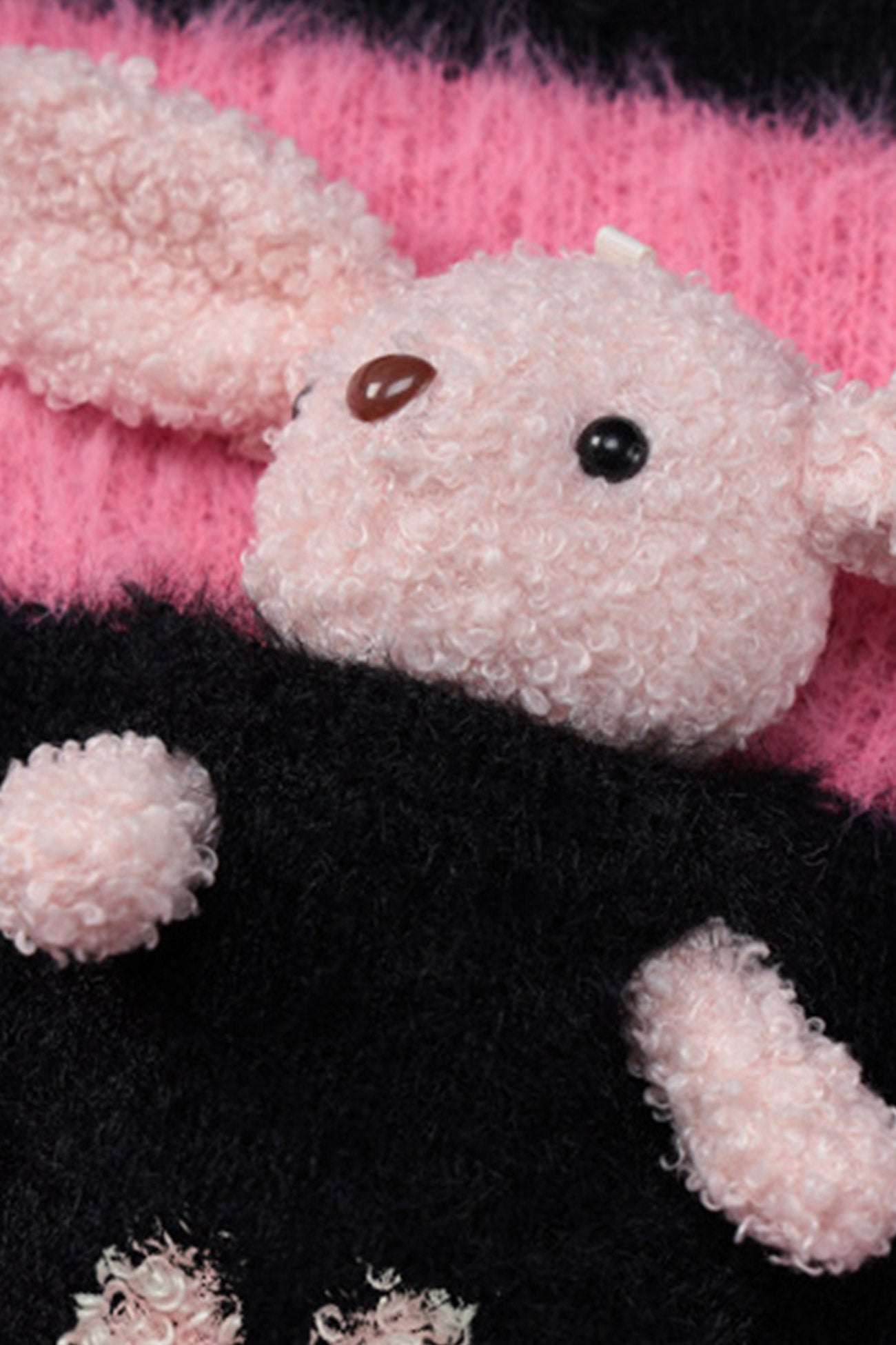 Olivia | Contrast Sweater Rabbit Plush Doll Sweater