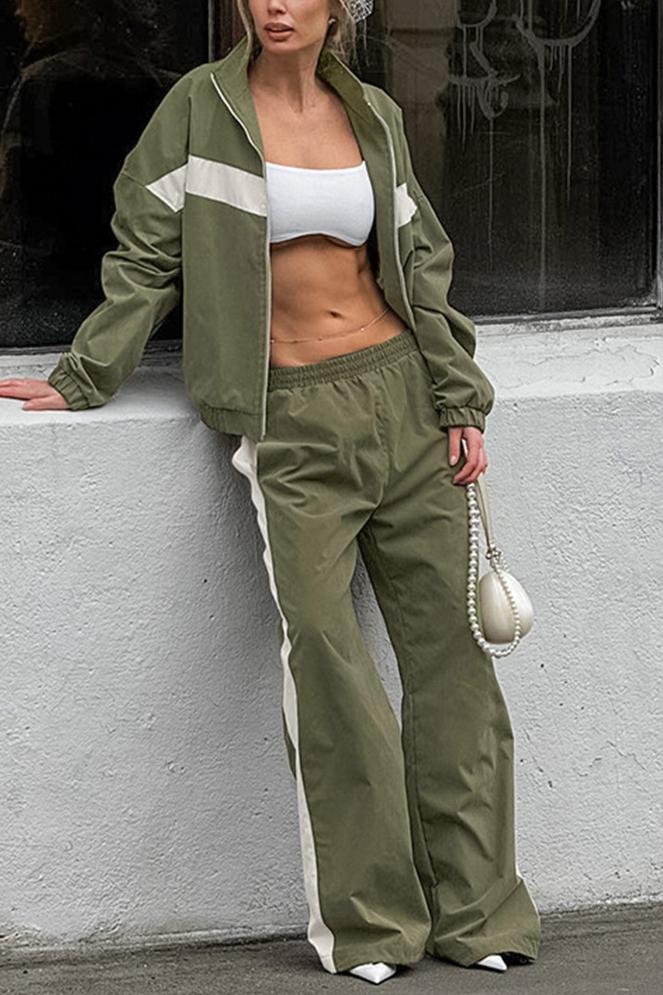 Teresa | Tracksuits with contrasting stand-up collar