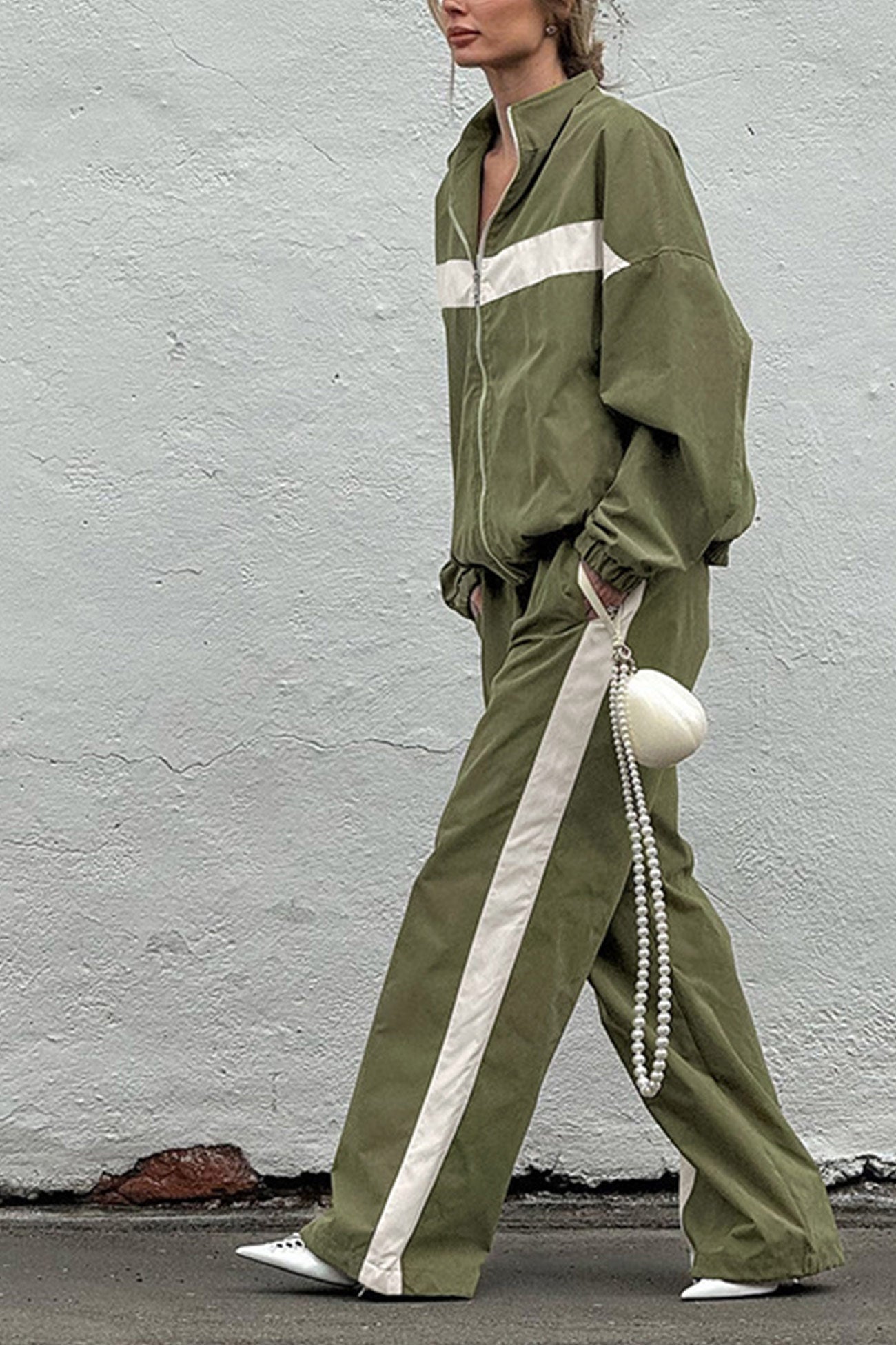 Teresa | Tracksuits with contrasting stand-up collar