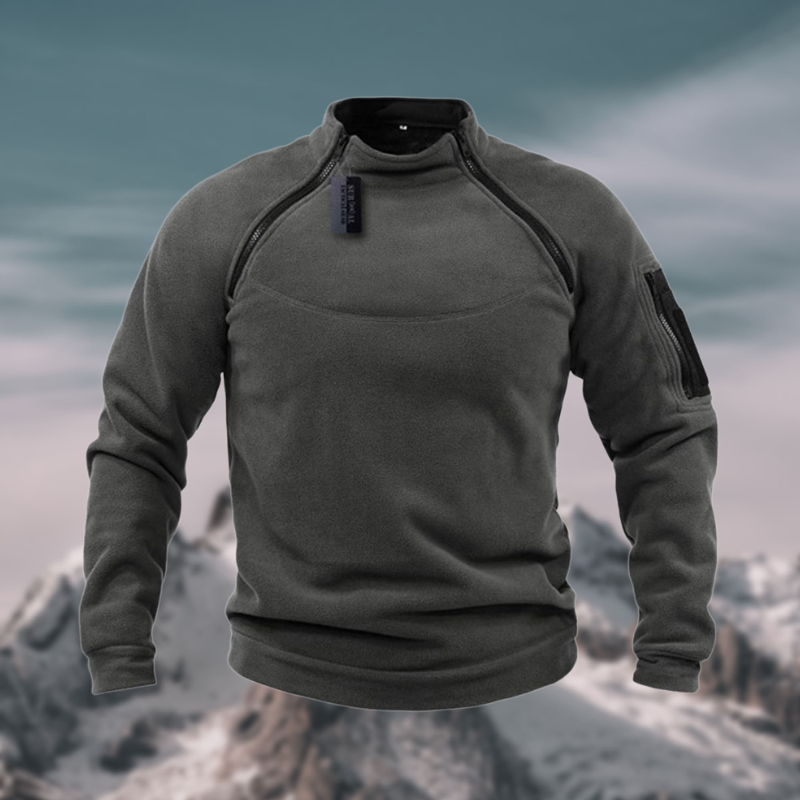 Derrick | Men's Quarter Zip Mock Neck Sweater