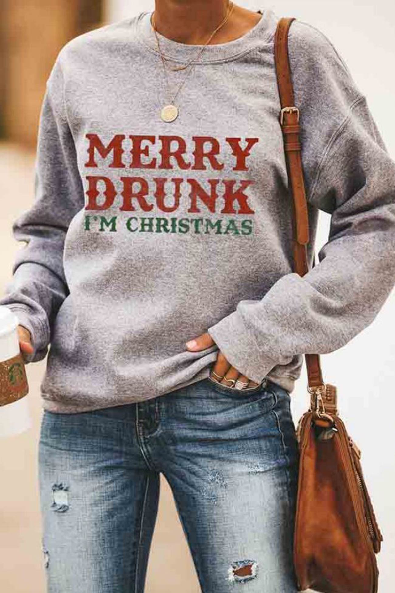 Ariadna | Crew neck sweatshirt with letter print