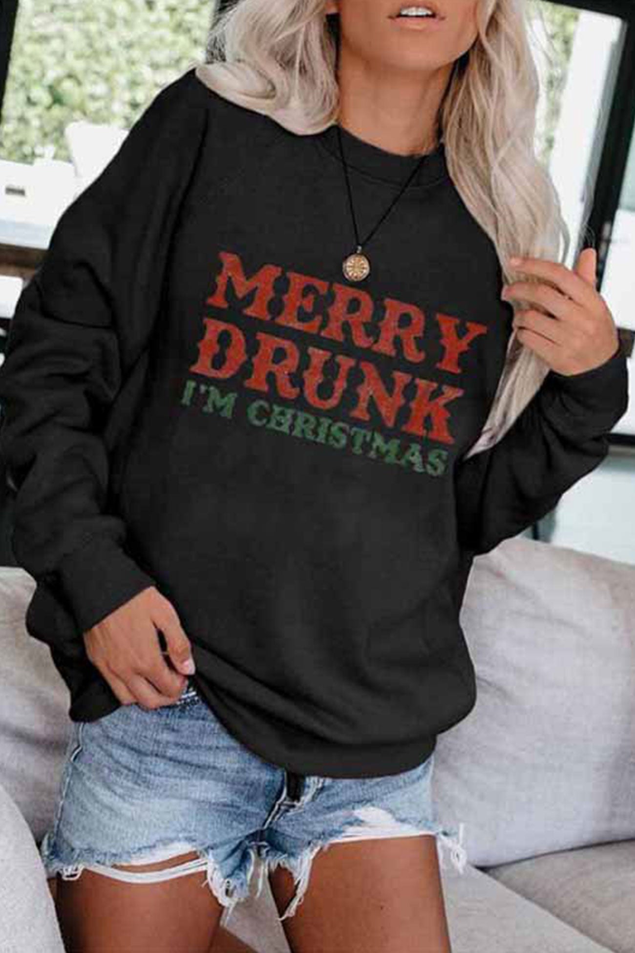 Ariadna | Crew neck sweatshirt with letter print