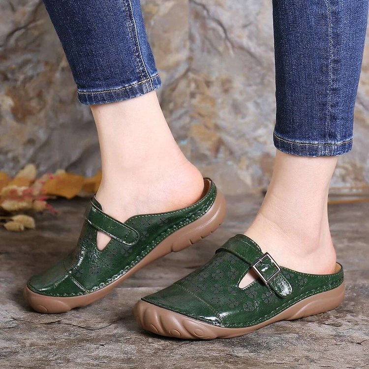 Emilia® | Comfortable women's leather clogs comfort width