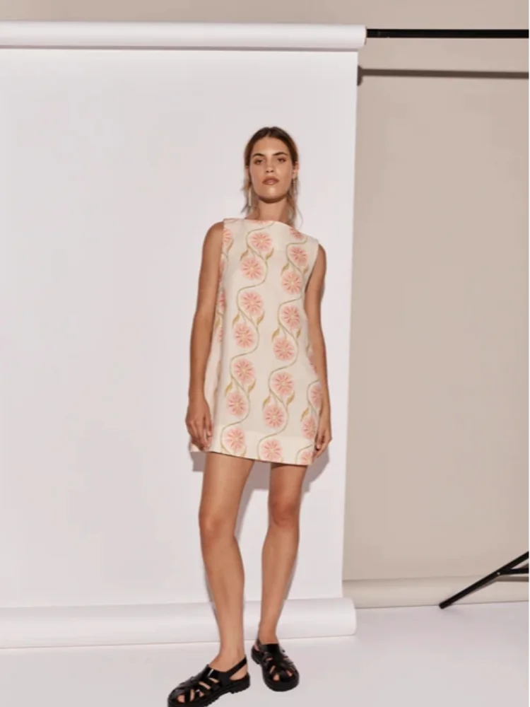 Fabiana® | Elegant Mini Dress With Flowers
