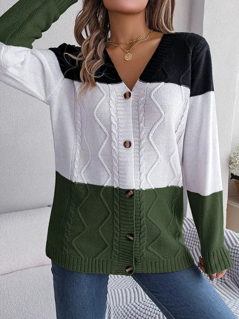 Hermione | Stylish cardigan with long sleeves and V-neck