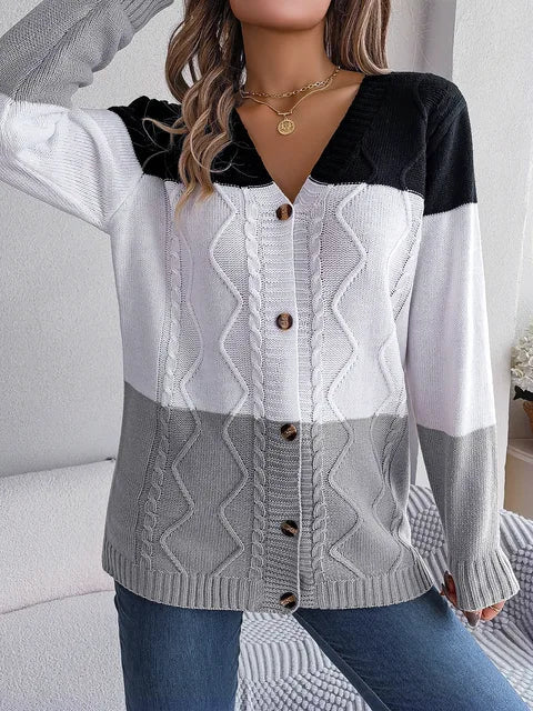 Hermione | Stylish cardigan with long sleeves and V-neck